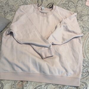 H&M Womens Divided Long Sleeve Round Neck Pullover Sweatshirt